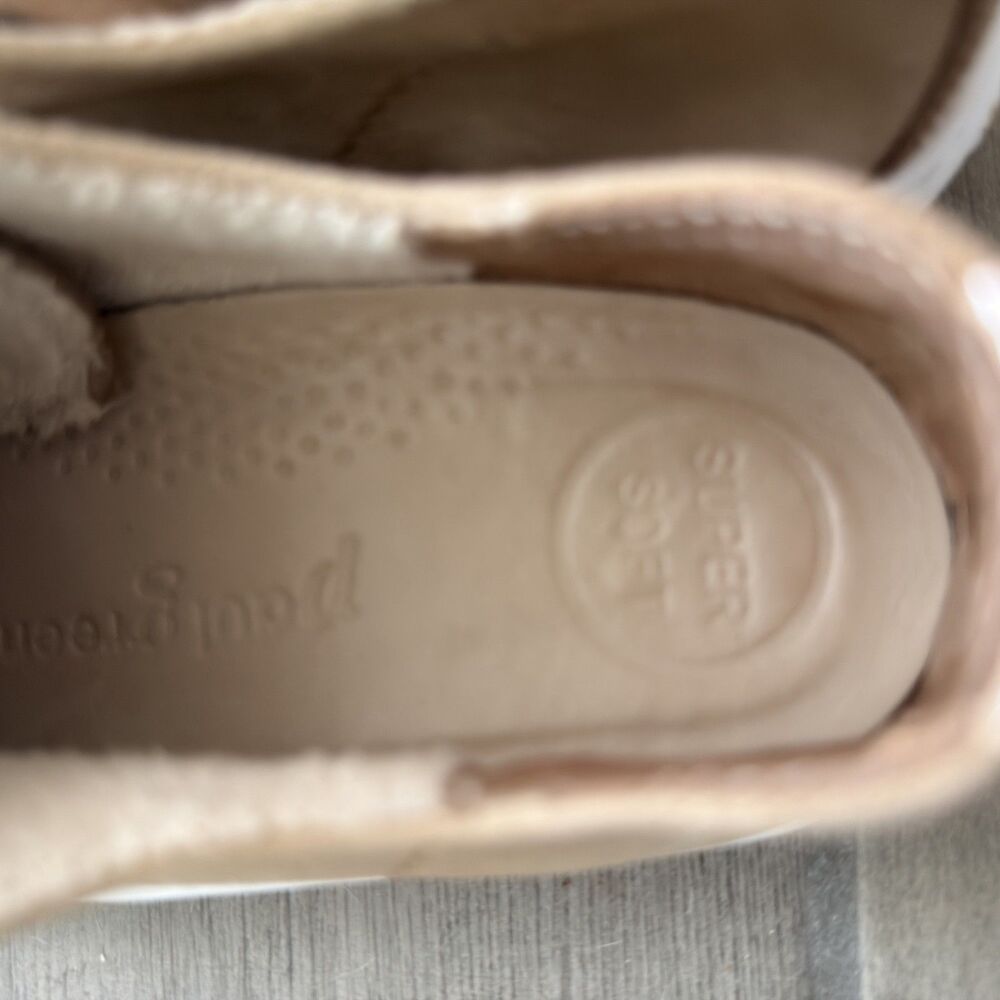 paul green sophie beige suede cap toe lace up luxury sneakers us size 8 uk 5.5 - Picture 8 of 12